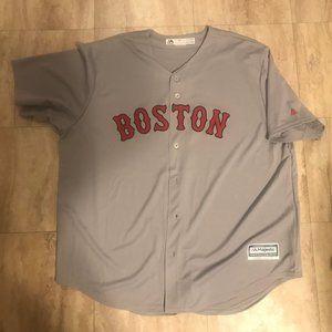 Boston Red Sox Majestic Gray Road Jersey 2xl